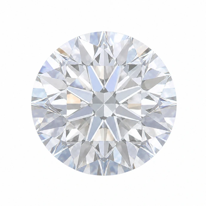 A round brilliant cut diamond